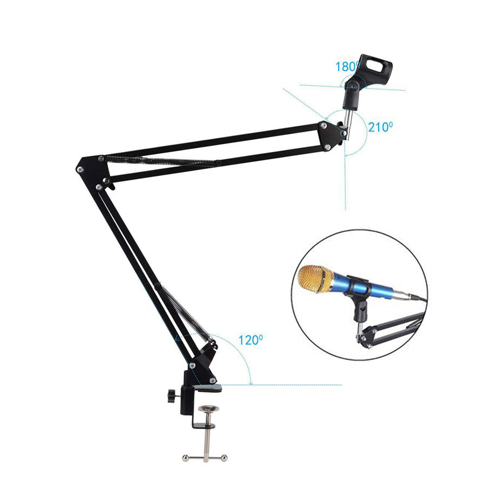 طوي المعادن للتمديد ميكروفون د - مراجعة Microphone Arm Boom وسعره