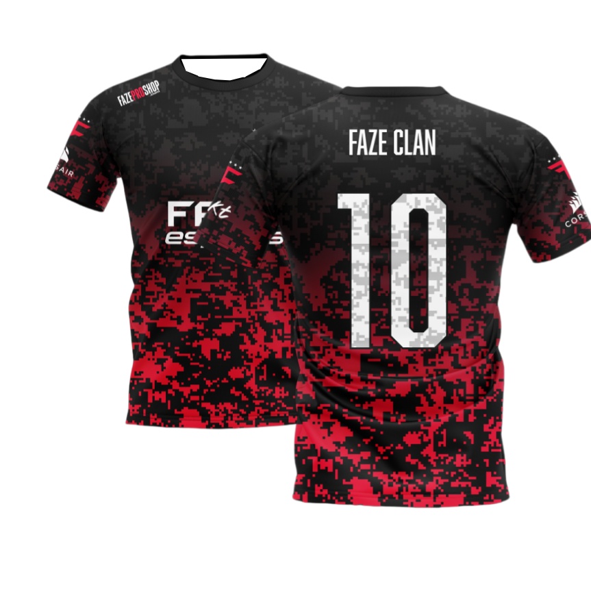 قميص فريق FaZe Esports الجديد  - مراجعة Esports Gaming Top وسعره