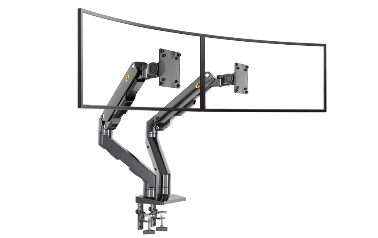 حامل شاشة G55 مقاس 27 بوصة - 3 - مراجعة Dual Monitor Stand وسعره