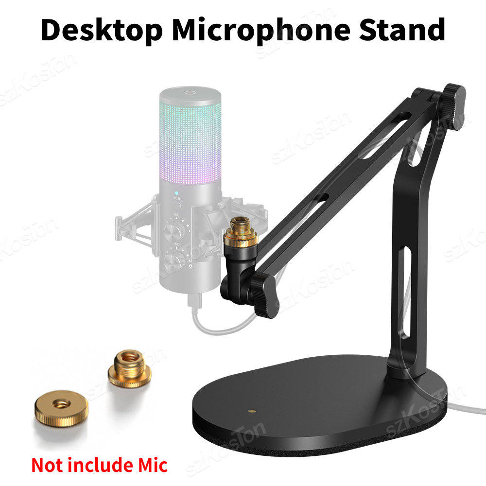 حامل ميكروفون مكتبي قابل للطي  - مراجعة Microphone Arm Boom وسعره