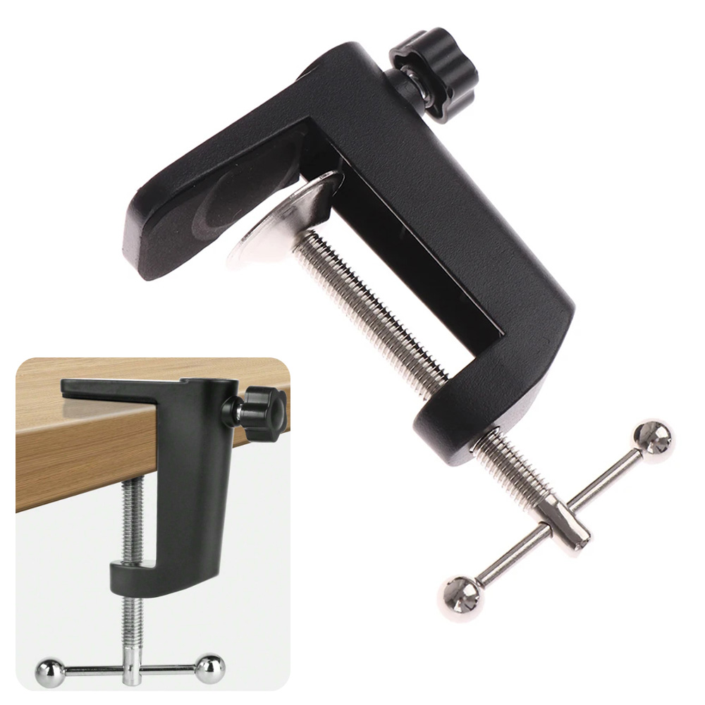 C-شكل كليب مكتب الجدول جبل الم - مراجعة Microphone Arm Boom وسعره