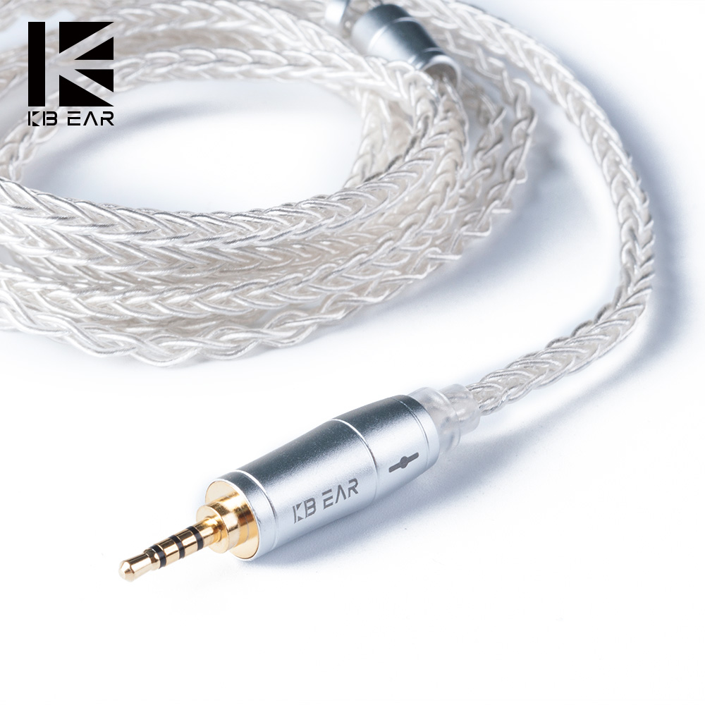 KBEAR 8 Core ترقية الفضة السلك - مراجعة Esports Gaming Earbuds وسعره